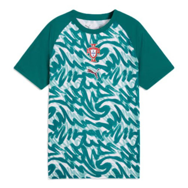 2026-2027 Portugal Warm Up Jersey (Green) - Kids (Ronaldo 7)-SoccerKits Hub | Buy Soccer Jerseys Online